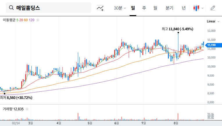 Maeil Holdings Stock Buyback: Positive Impact on Stock Price? Key Analysis for Investors! 대표 차트 이미지