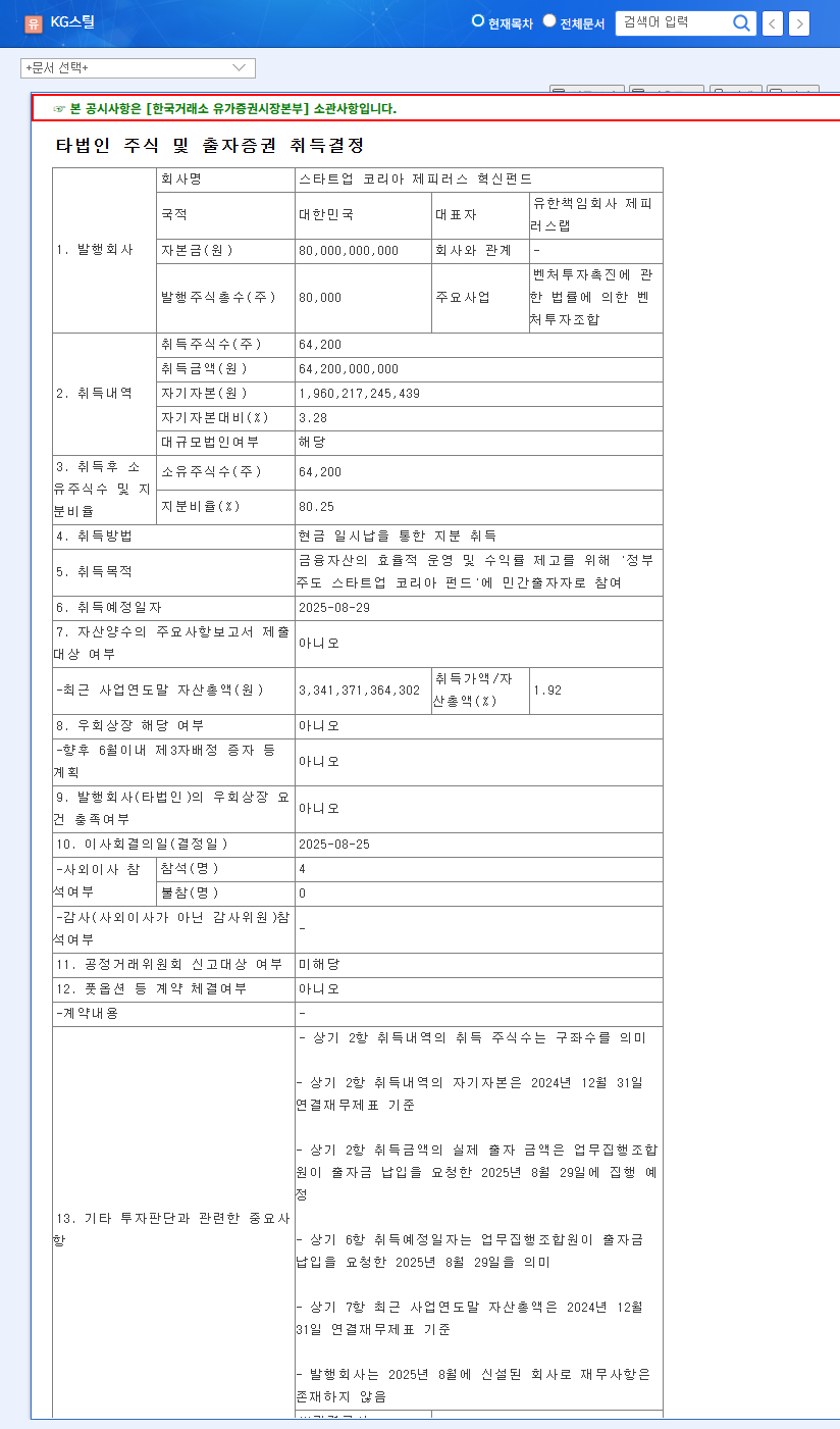 KG Steel Invests $480M in Venture Fund: A Calculated Risk or a Desperate Gamble? 관련 이미지